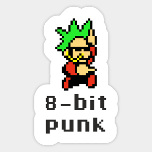 8 bit punk parody Sticker